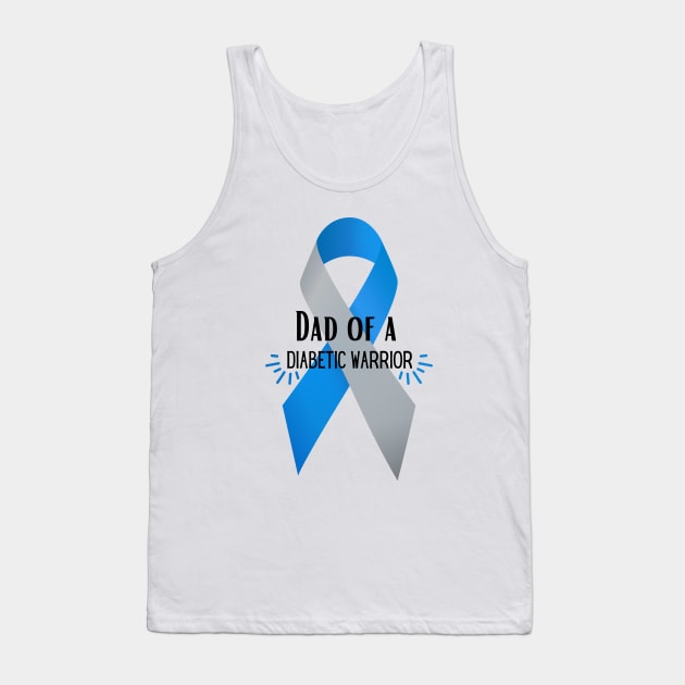 Dad of a Diabetic Warrior Tank Top by Diabeticsy